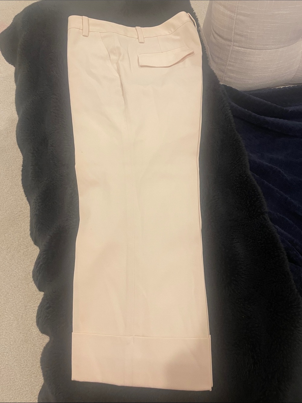 Banana Republic off white Cropped Dress Pants